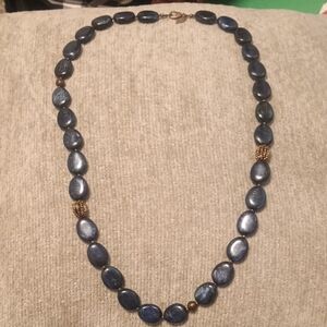 Coldwater Creek Blue Beaded Necklace Modern Design